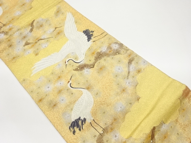 JAPANESE FUKURO OBI / WOVEN CRANE